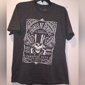 Rock Band Guns N Roses-Appetite For Destruction Skull Bravado Tee‎ Shirt Large